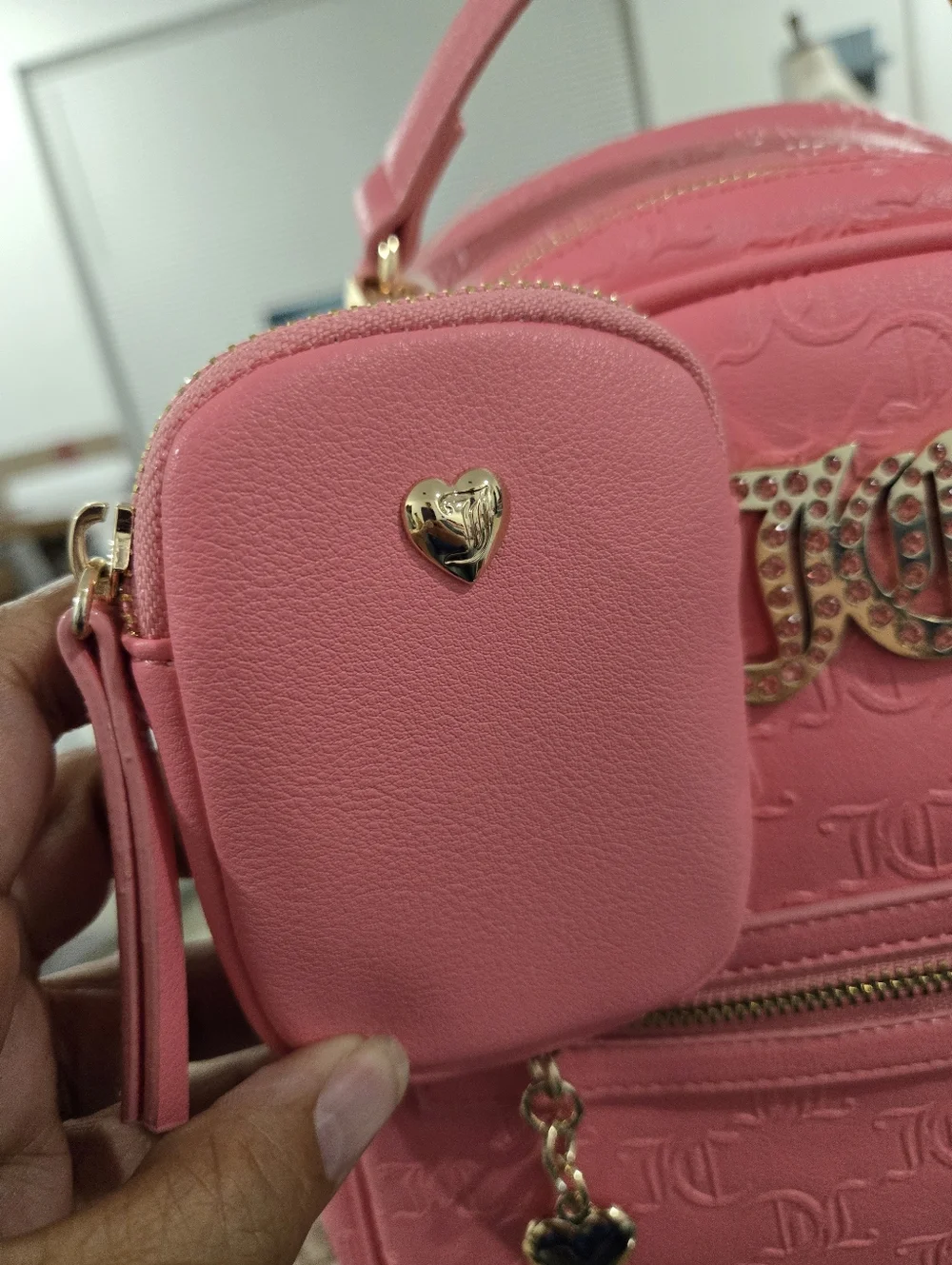 Juicy Couture Pink Lemonade Mini Backpack & Coin Purse Trendy Y2K Bag